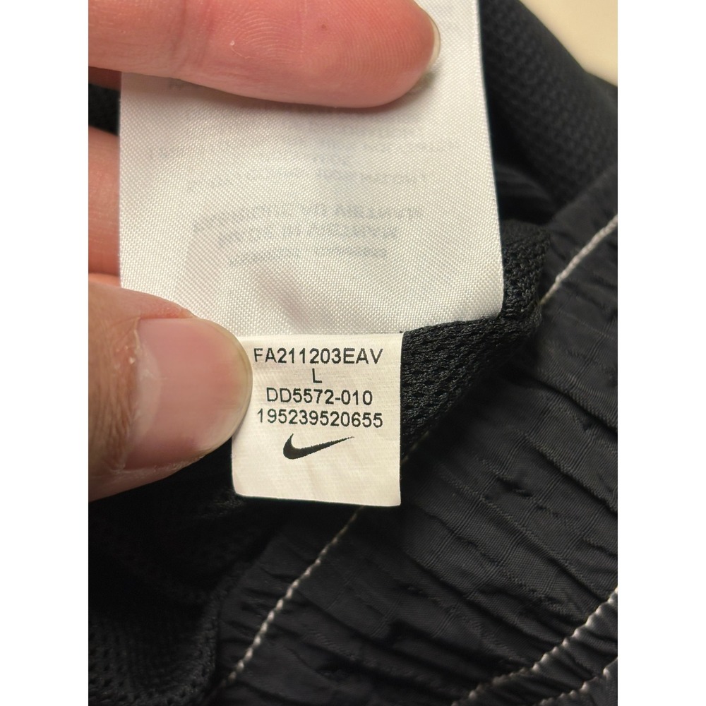 Nike Pants Mens L Black Sportswear Heritage Windrunner DD5572-010 Nylon Joggers - Picture 5 of 12